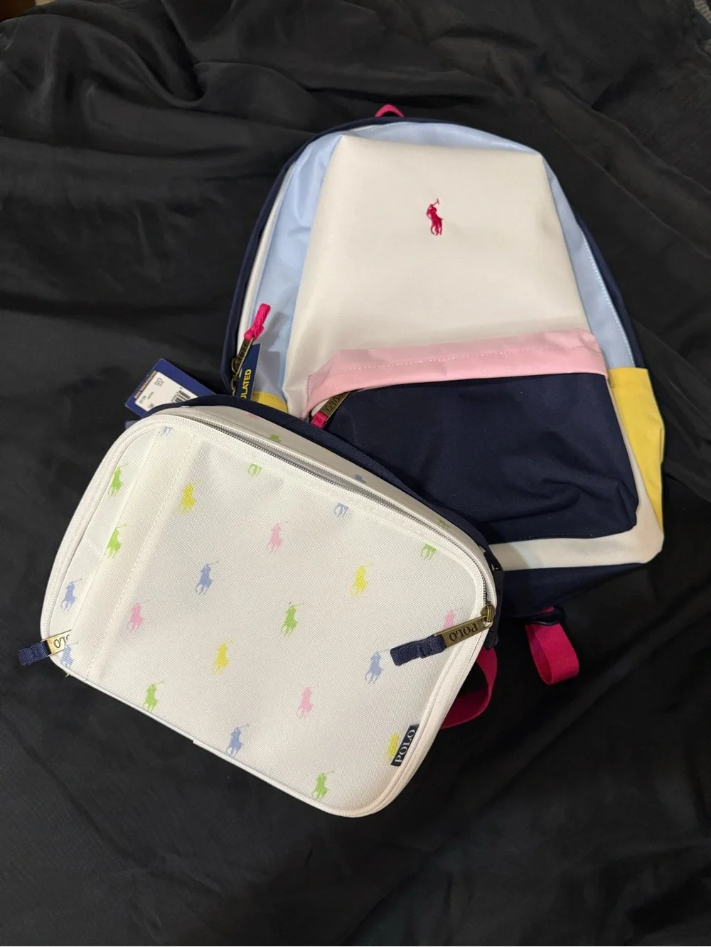 Ralph Lauren Bookbag and matching insulated Lunchbox